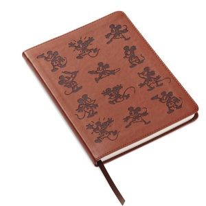 Disney Mickey Mouse Brown Faux Leather Journal